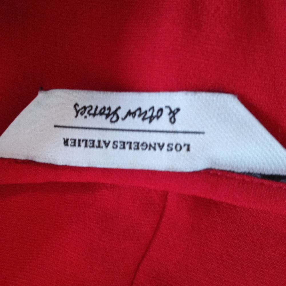 & Other Stories Red Ruffle d Blouse - Picture 9 of 13
